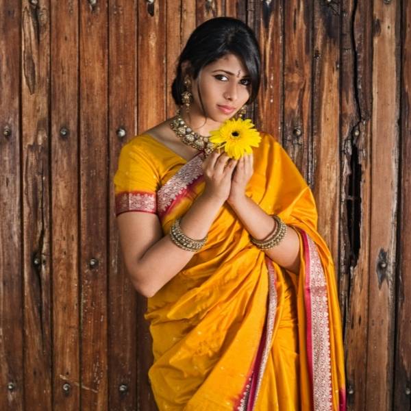 woman in cultural clothing