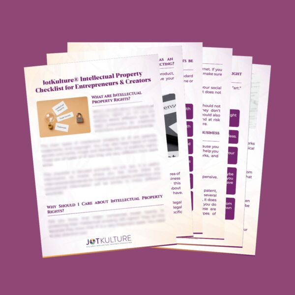 JotKulture® IP Checklist Digital Download